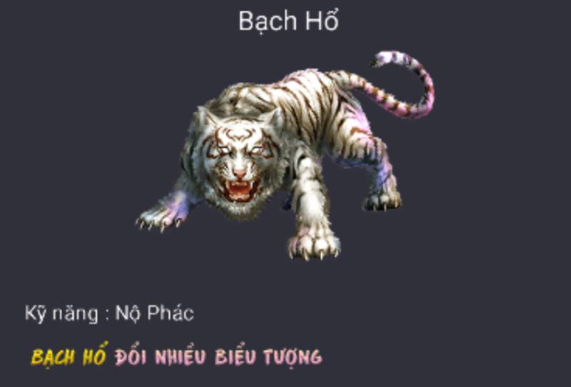 Slot Game Tứ Thần Thú – Phiêu Lưu Cùng Tứ Đại Linh Thú Huyền Thoại 6 Bạch Hổ – Nộ Phác Uy Lực